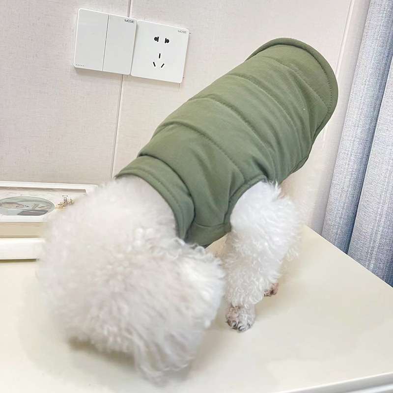犬服 ふわもこあったか犬用ベスト
