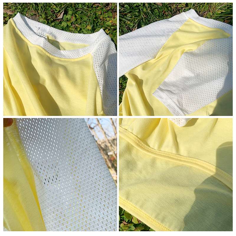 犬服 涼感メッシュ生地の大型犬用Tシャツ