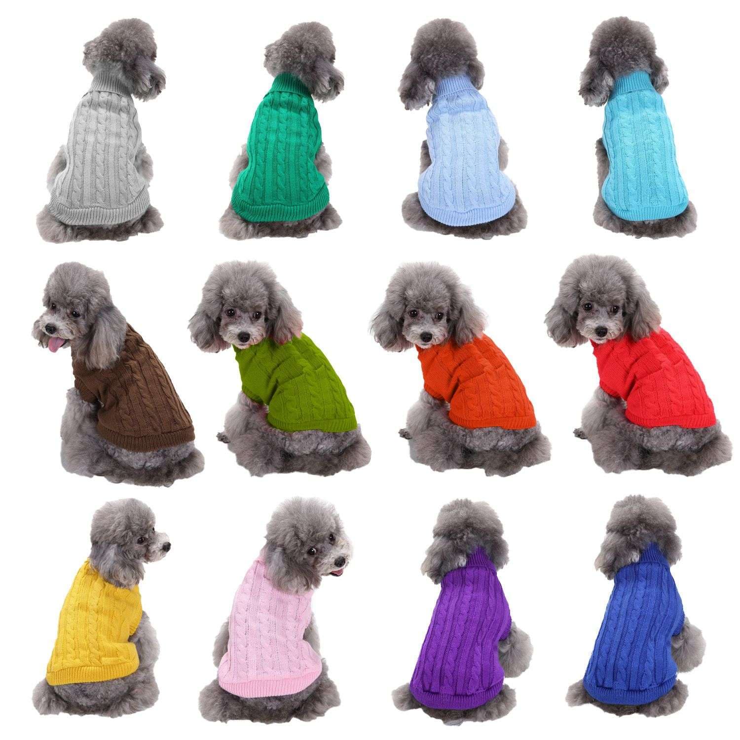 犬服 ふわふわ大型犬用ニットセーター