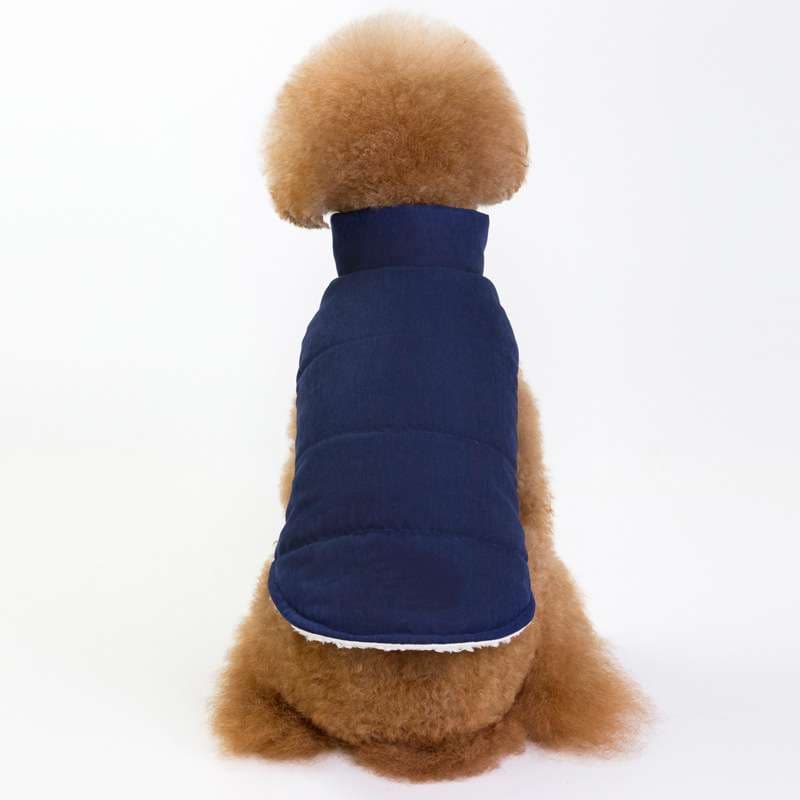 犬服 もこもこ暖か小型犬用ベスト