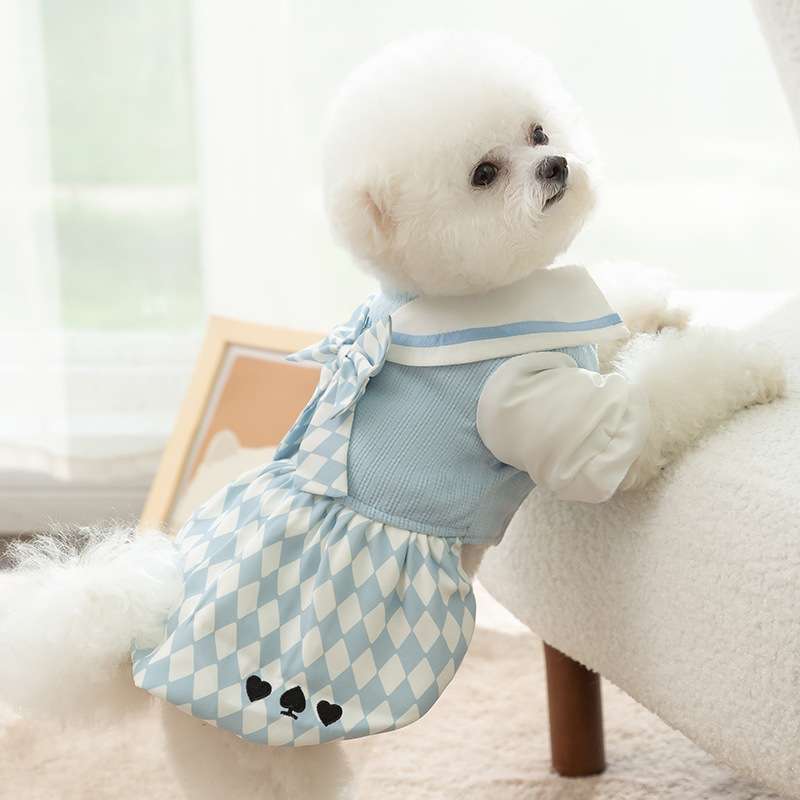 犬服 アリスのお茶会風 ワンピース