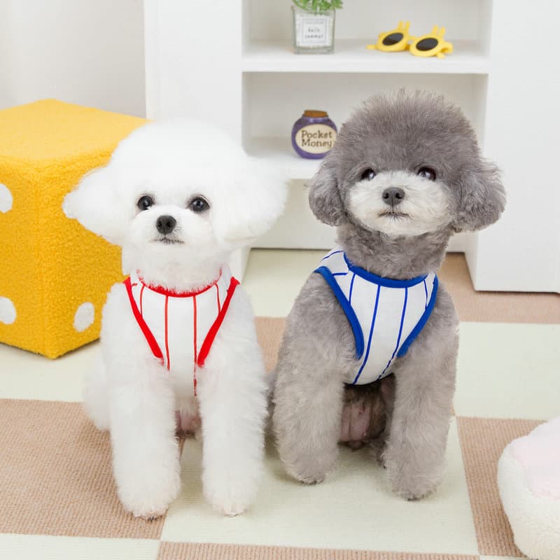 夏新作 犬服 野球風ユニフォーム タンクトップ ワンちゃん用