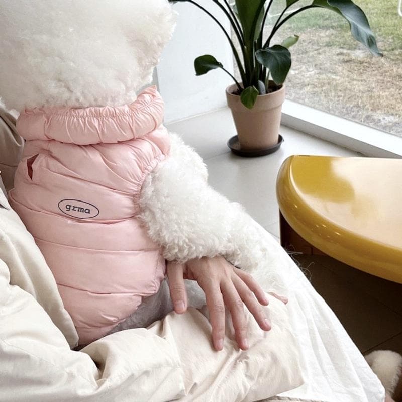 犬服 ふわもこ軽量ダウンコート