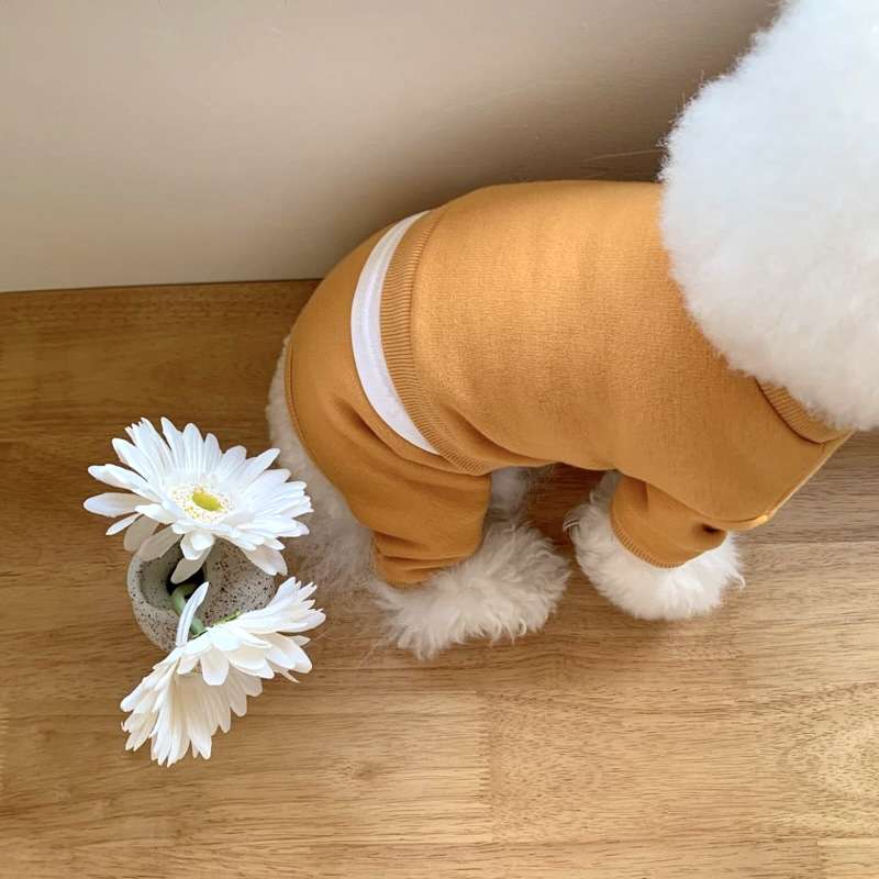 犬服 もこもこペット用重ね着風スウェット
