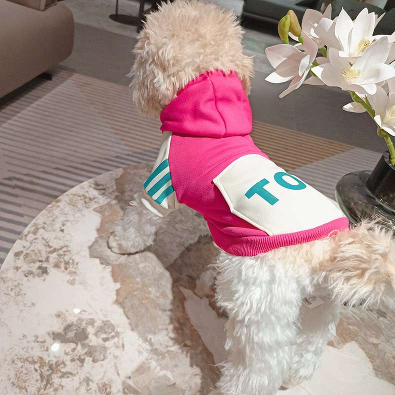 犬服 もこもこパーカー風ペット用ウェア