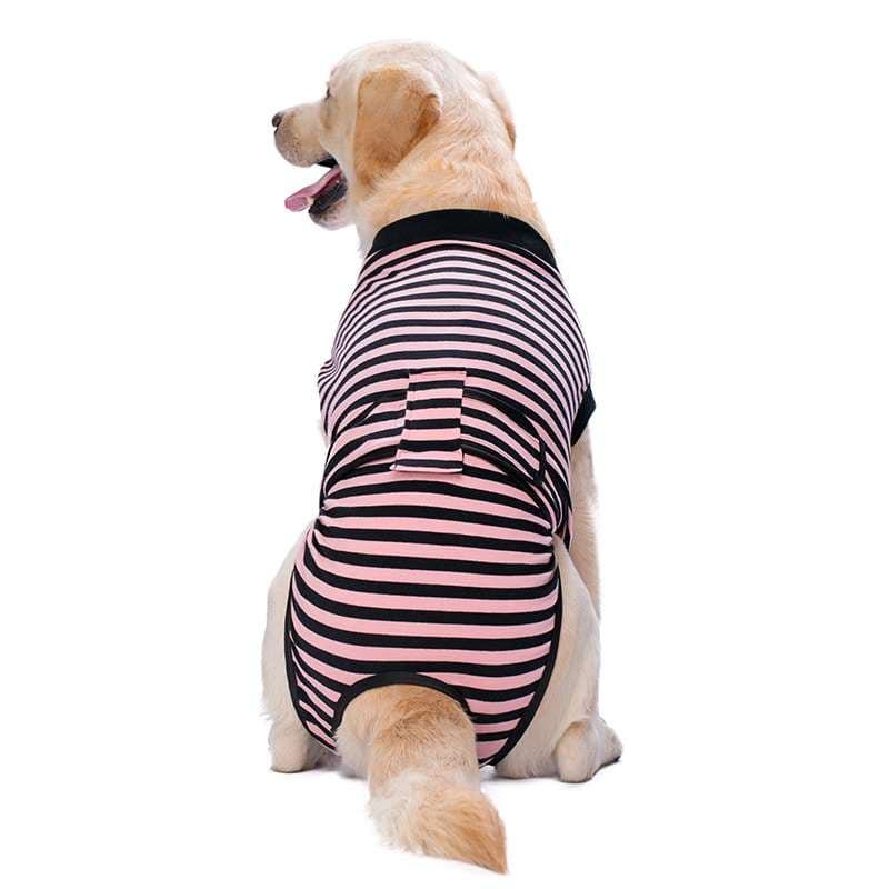 犬服 大型犬用ボーダー柄サマーベスト