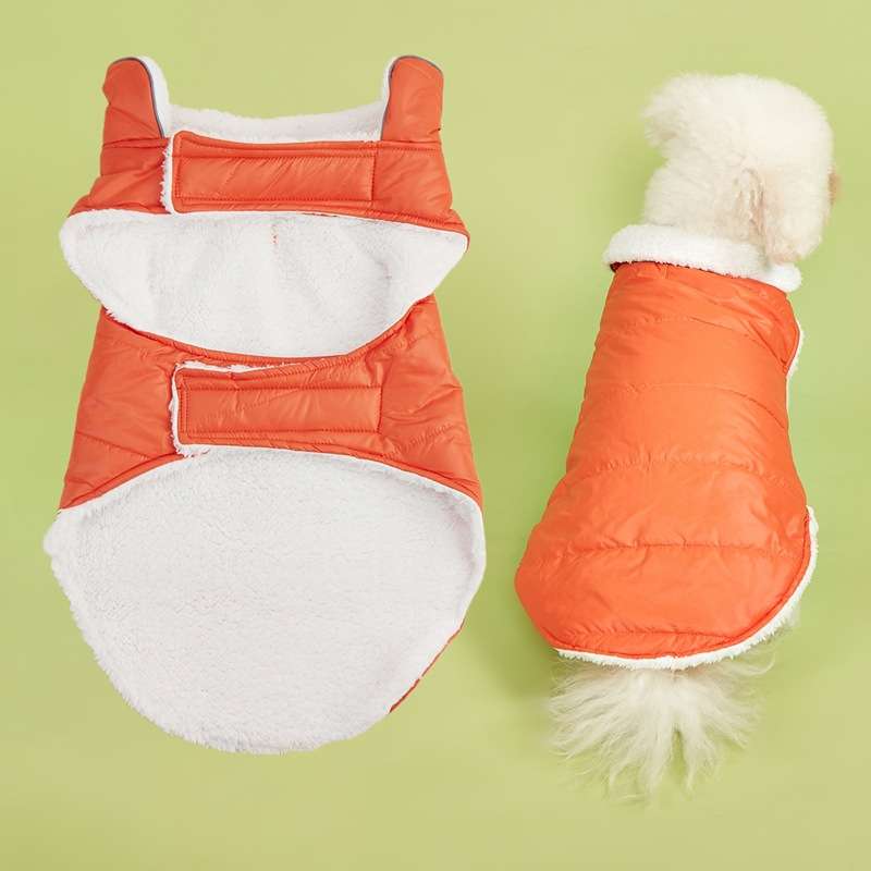 犬服 ふわふわ防寒ベスト