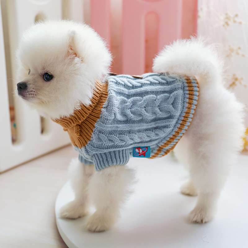 犬服 ふわもこ小型犬用ニットセーター