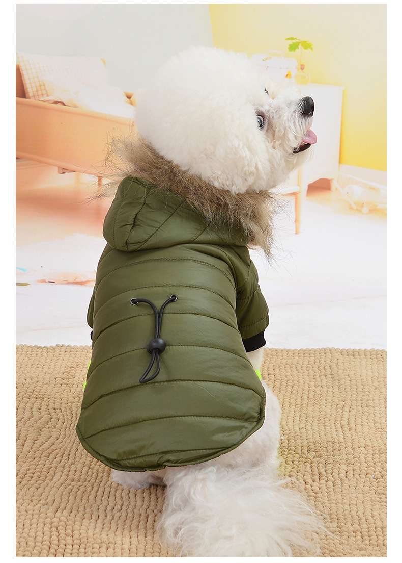犬服 アウター もこもこ防寒ダウン