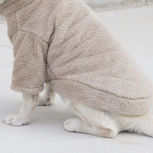 犬服 もこもこ包みこむ温もりニット