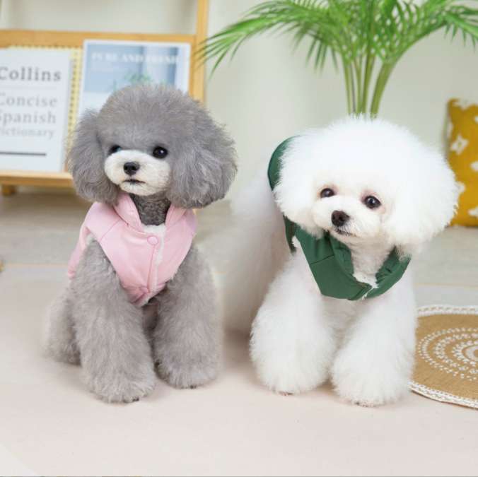 犬服 ふわもこ ペット用 ダウンベスト