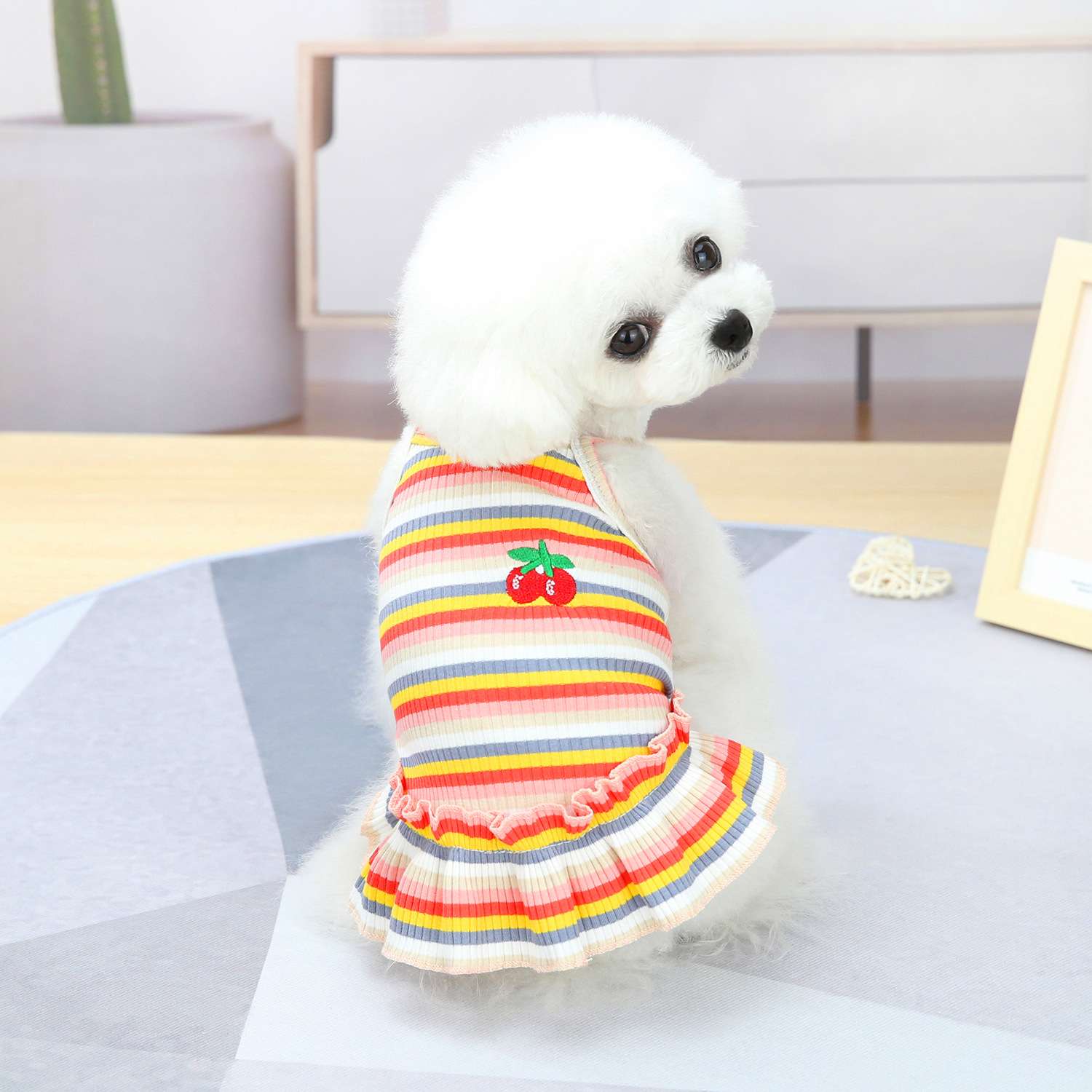 犬服 ふんわり小型犬〜大型犬用フリルワンピース