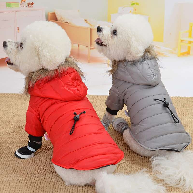 犬服 アウター もこもこ防寒ダウン