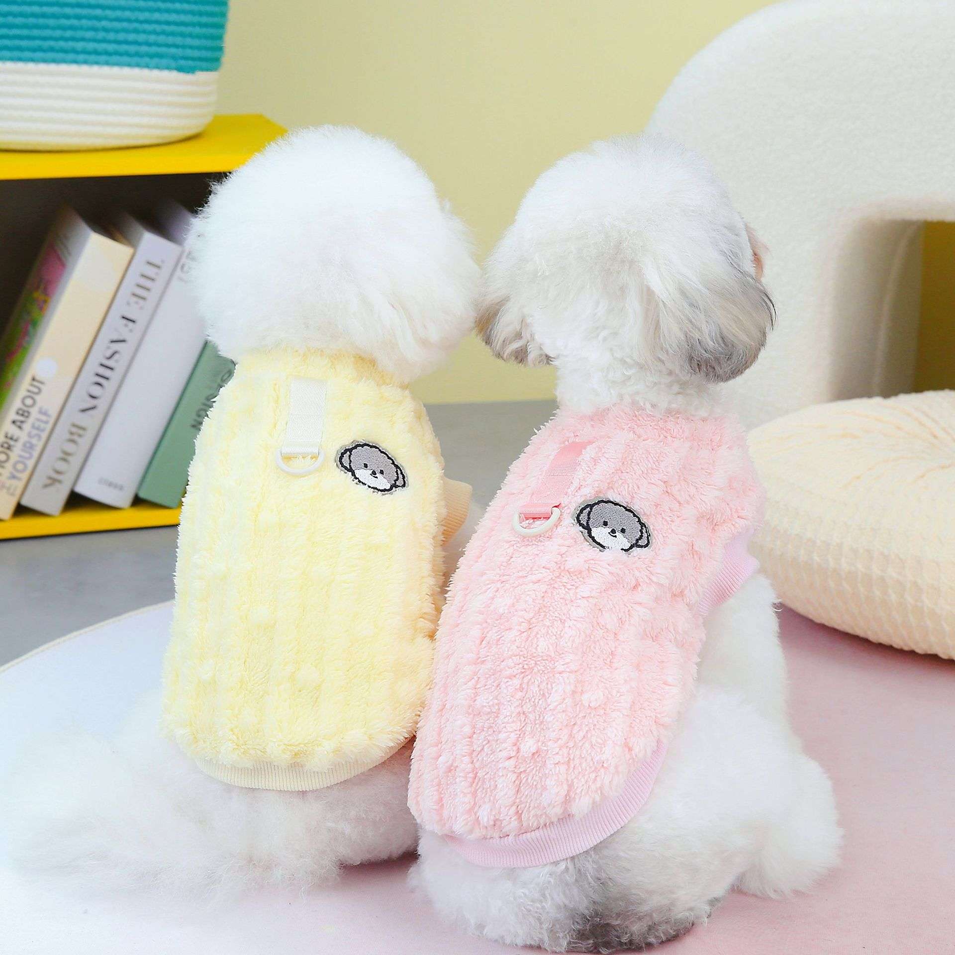 犬服 もこもこあったかベスト