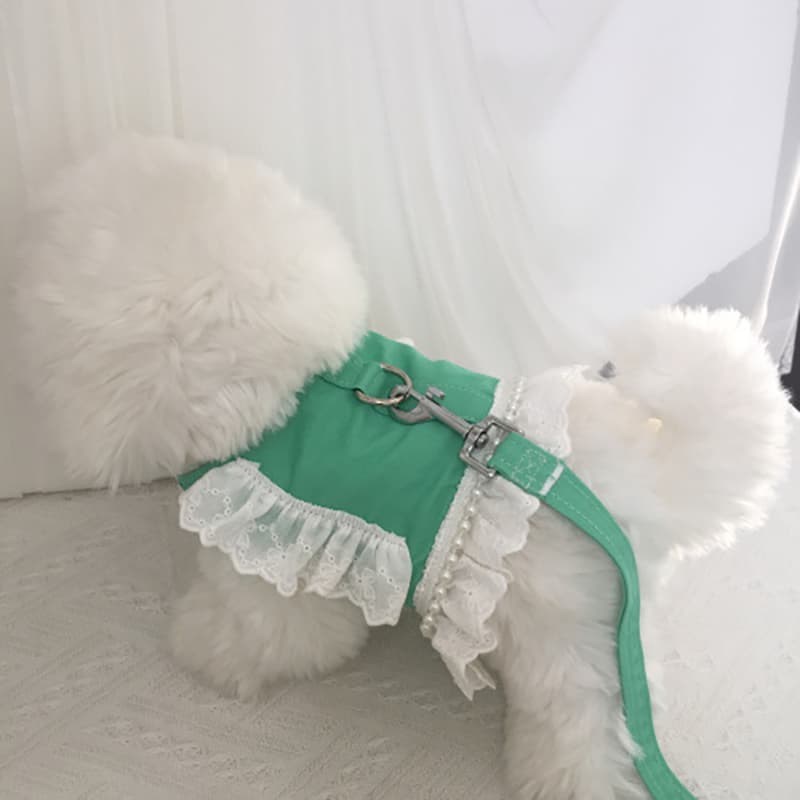 犬服 姫フリルレースワンピース