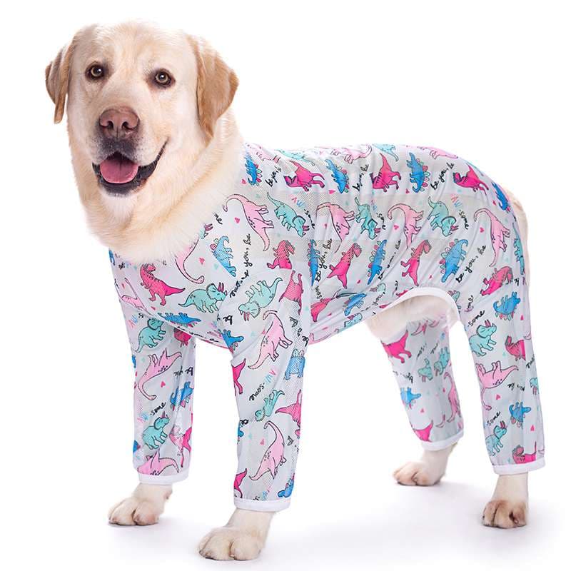 犬服 大型犬用パジャマ 全身フルカバー