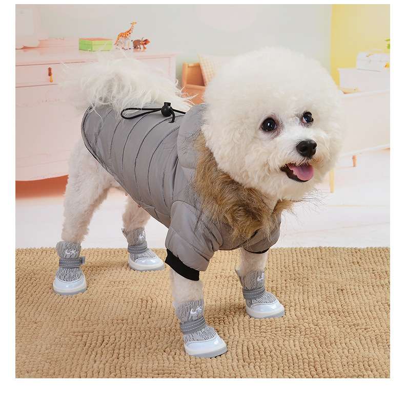 犬服 アウター もこもこ防寒ダウン