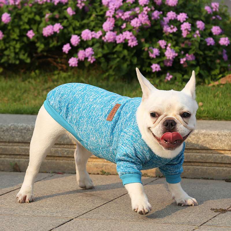 犬服 フレンチブルドッグ用おしゃれニットウェア
