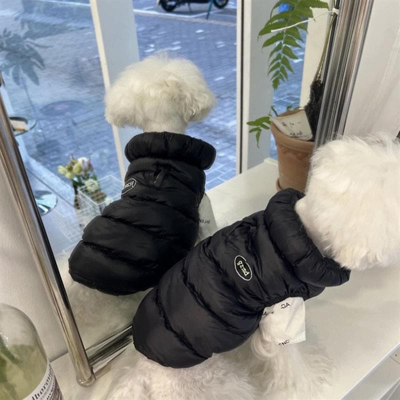 犬服 ふわもこダウンベスト