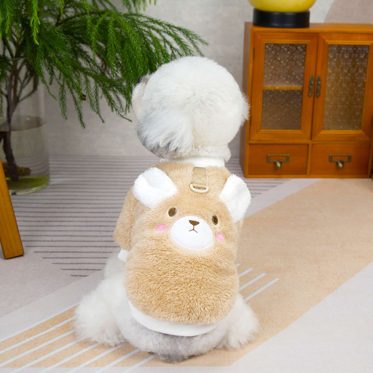 もこもこ可愛いクマさん犬服