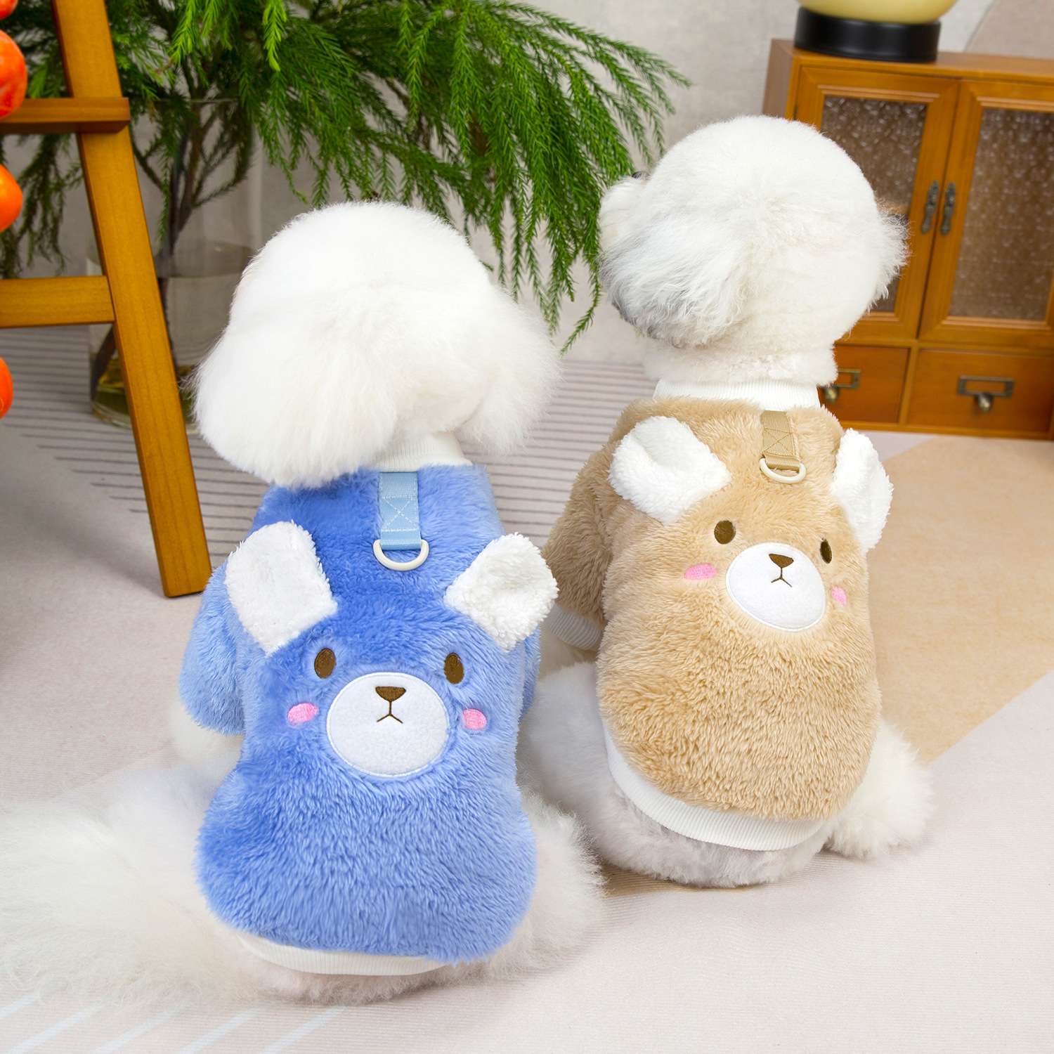 もこもこ可愛いクマさん犬服