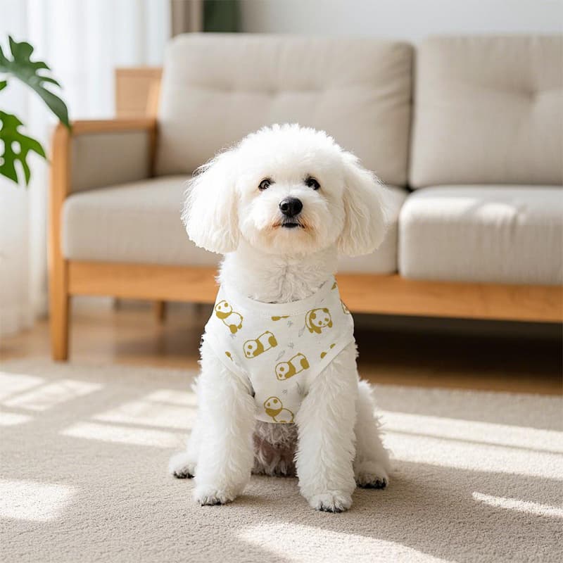 犬服 ころころパンダとおにぎり柄の可愛い犬用トレーナー