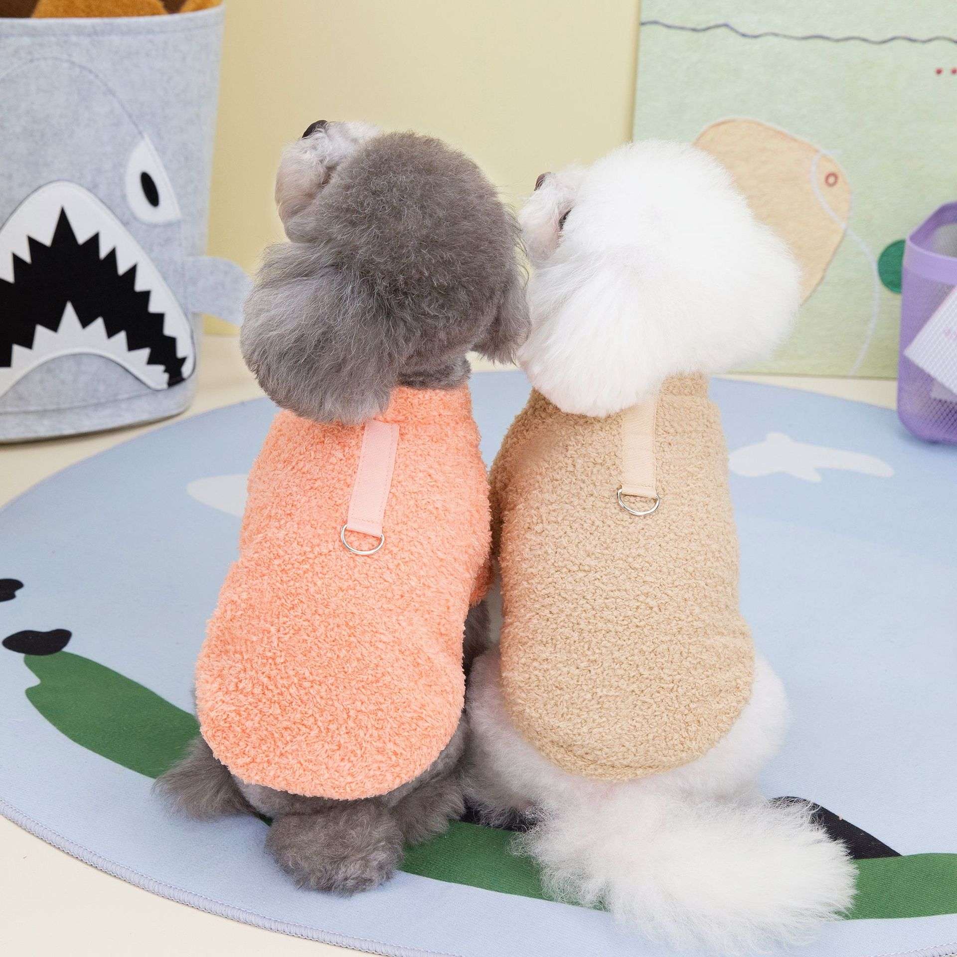 犬服 もこもこワンちゃん用あったかベスト
