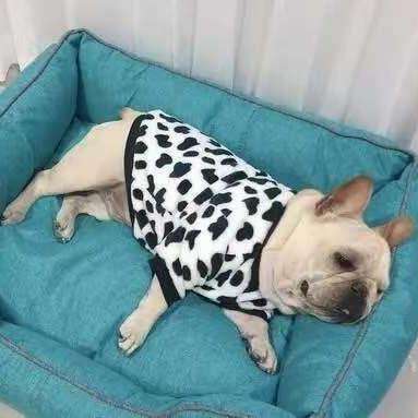 犬服 モコモコ柄ワンピース 小型犬用
