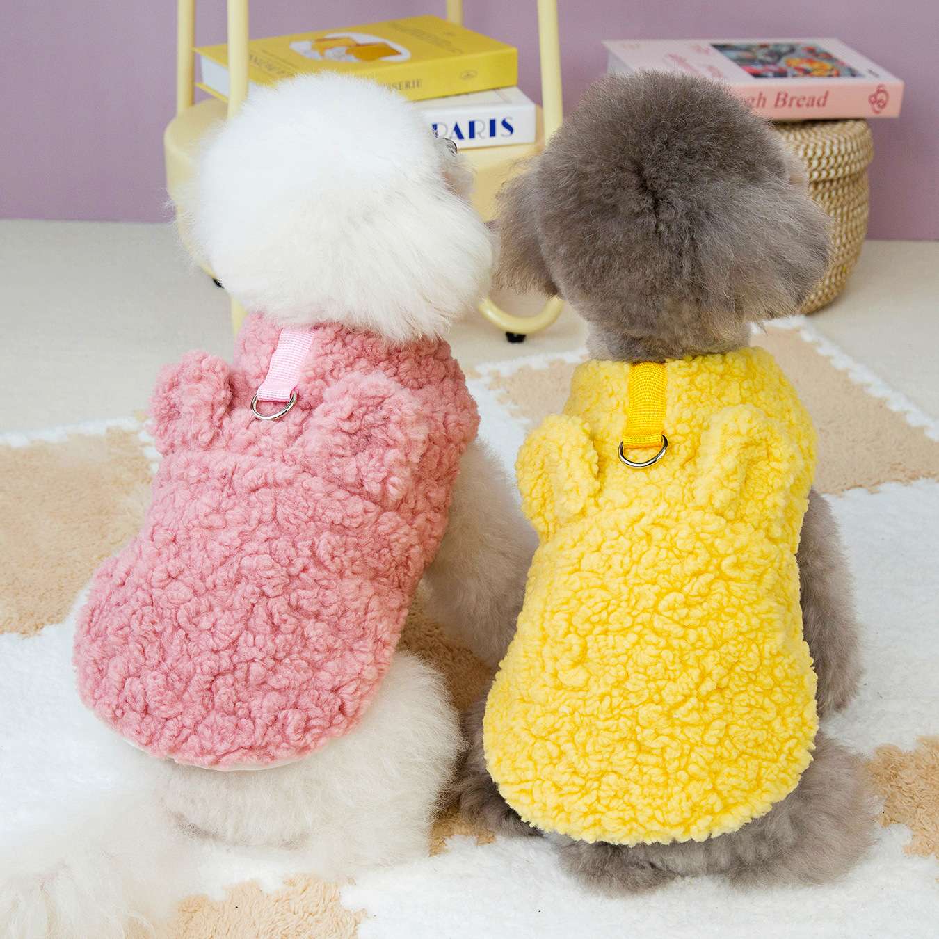 犬服 もこもこ犬用ベスト