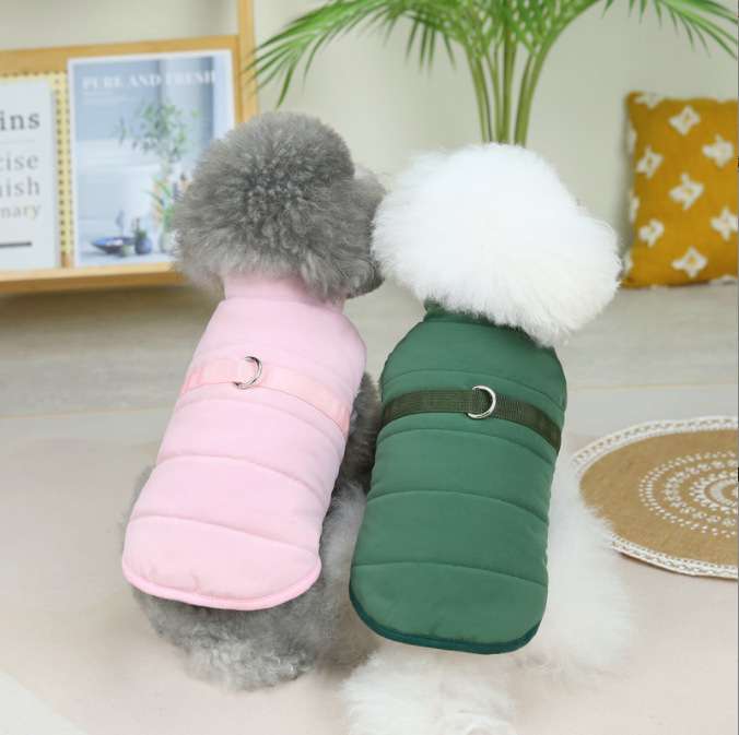 犬服 ふわもこ ペット用 ダウンベスト