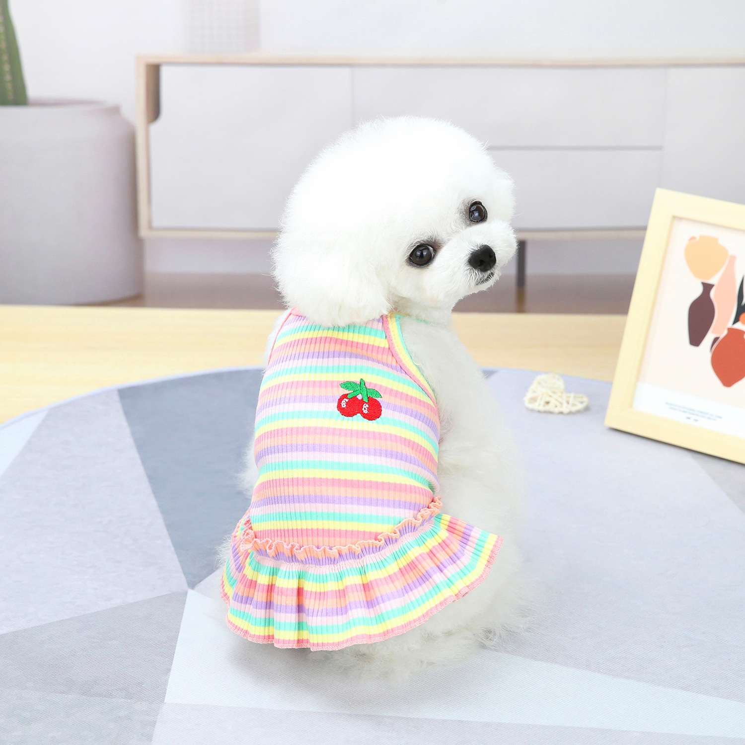 犬服 ふんわり小型犬〜大型犬用フリルワンピース