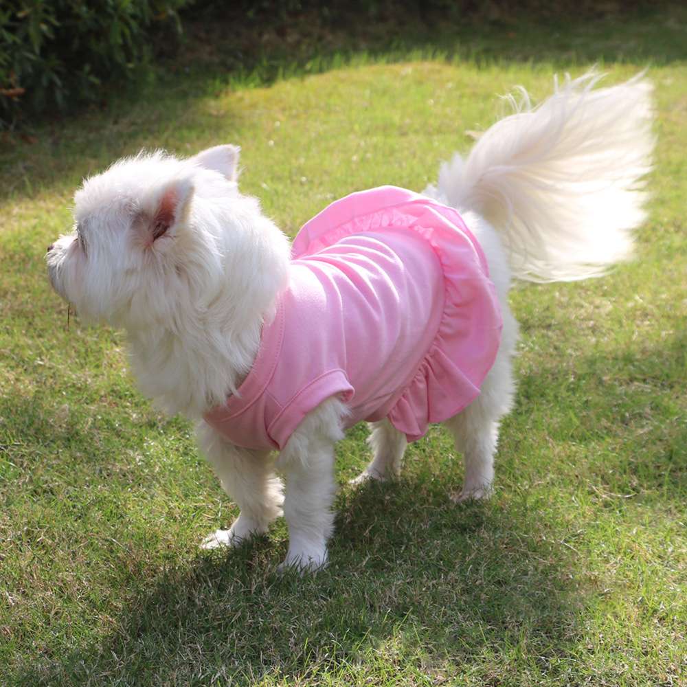 犬服 ふんわりスカート付き愛犬用ワンピース