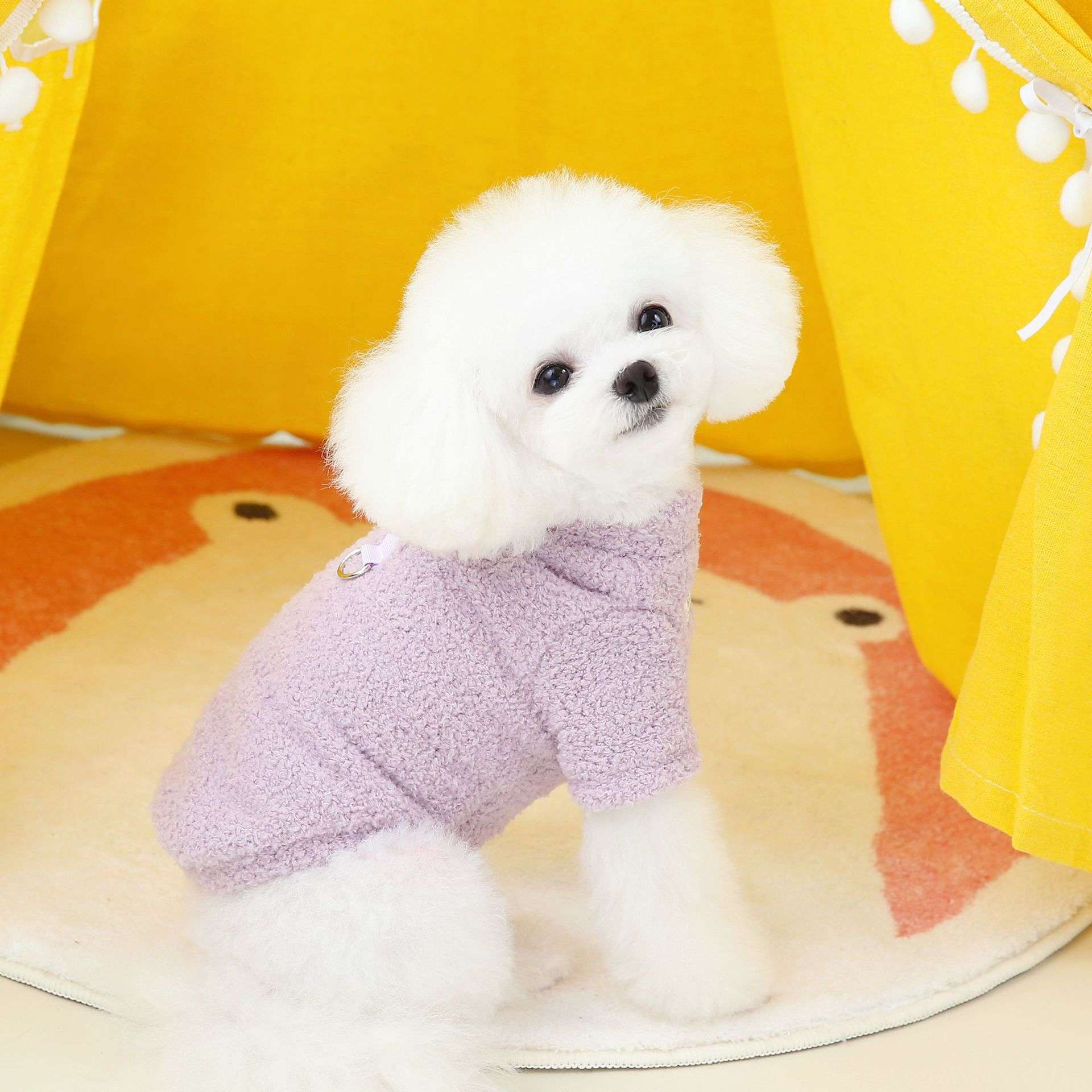 犬服 もこもこワンちゃん用あったかベスト