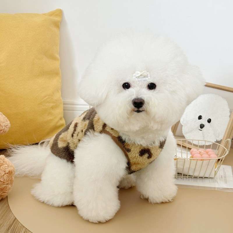 犬服 動物柄アウターベスト 小型犬用