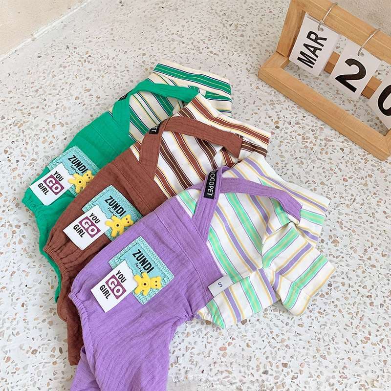 犬服 ふわもこワンちゃん用オシャレオーバーオール